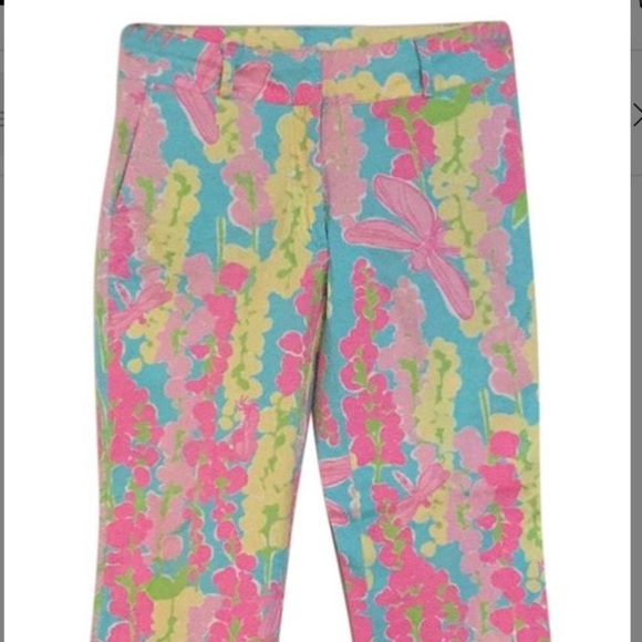 Lilly Pulitzer Havana Blue Snapdragon Capri Pants - Picture 3 of 12